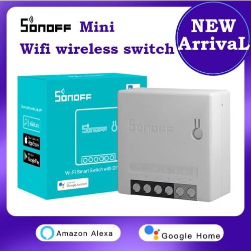 NEW SONOFF mini r2 smart switch minir2 wifi wireless switch ewelink APP control automation module compatible alexa google Alice