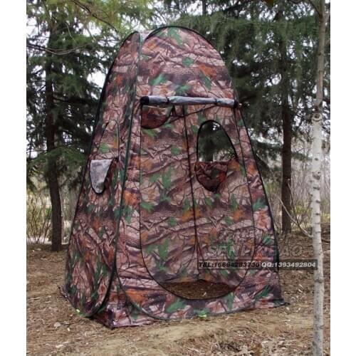 1 Person Portable Privacy Shower Watching Bird Toilet Outdoor Camping Pop Up Tent Camouflage Photography Hiden Camping Tent