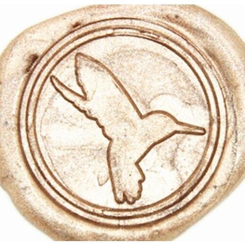 Hummingbird Wax Seal Stamp, Brass Head with Wooden Handle, Wedding Invitation Wax Seal Sealing