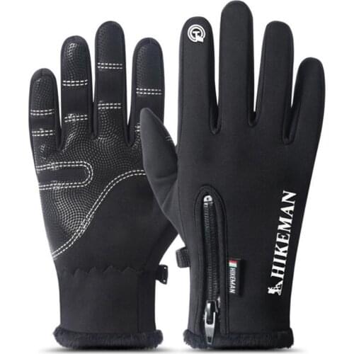 CUHAKCI Touched Screen Gloves Winter Waterproof Men Women Warm Windproof Bicycle Anti Slip Ski Cycling Mittens