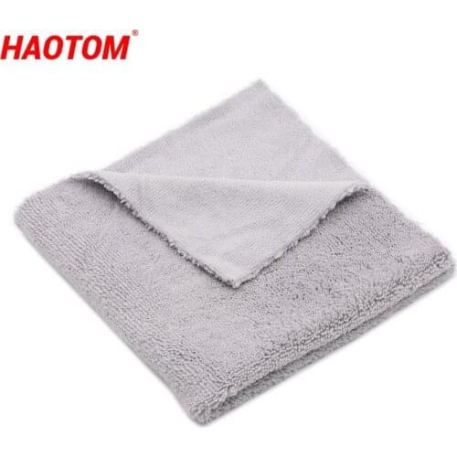 1PCS 310GSM 40x40cm Super Thick Plush Edgeless Microfiber Towels Car Care Cleaning Cloths Microfibre Polishing Detailing Drying