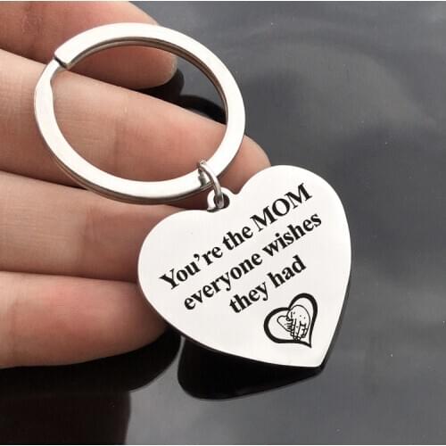 Mothers day Present Alloy Letter Keychain Thanksgiving day Gift For Mom