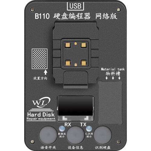WL B110 Hard Disk BGA110 Programmer For ip 8 8p x xs max 11pro max NAND HDD Read Write Data Backup Memory Upgrade Free Forever