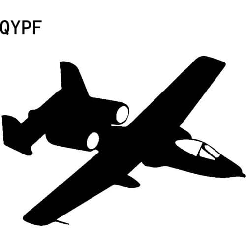 QYPF 17.9cm*12.8cm Distinctive Light Good Pace Larruping Beautiful Airplane Vinyl Car Sticker Vivid Decal C18-0785