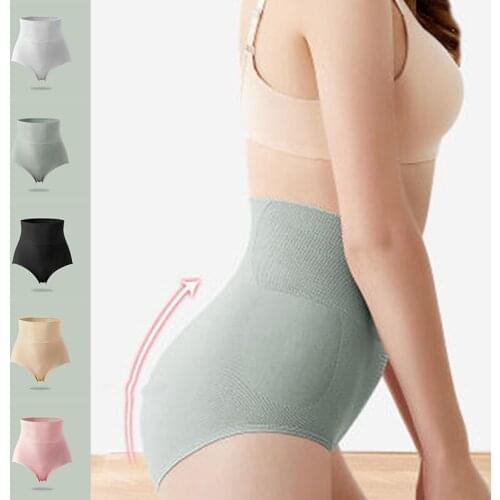 High Waist Women Panties Underwear Female Tummy Control Butt Lifting Cotton Underpants Shape Body Slimming Briefs Soft