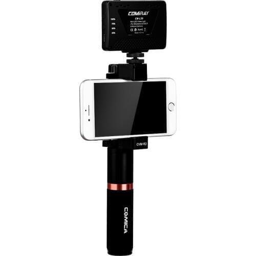 Comica CVM-R2 Smartphone Video Rig Hand Grip Handle Stabilizer Kit for iPhone X 8 7 6s Plus for Samsung Huawei Cell Phone etc