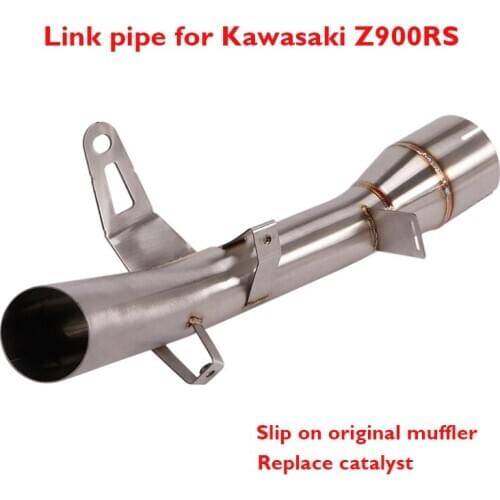Z900RS Motorcycle Exhaust Connection Link Tube Modified Connecting Link Pipe for Kawasaki Z900RS 2018 2019 2020