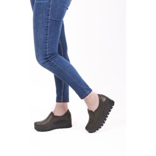 Womens Wedge Heel Shoes Dark Green Wedge Heel Comfortable Casual Shoes 2021 Summer Season