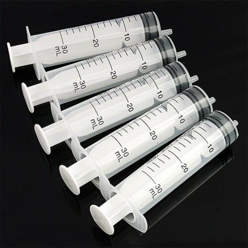 100pcs Plastic Hydroponics Analyze Disposable Measuring Cubs Nutrient Syringe For Plant Injectors Ink Cartridge Pets Cat Feeders