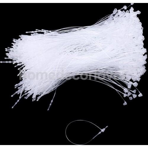 1000pcs Plastic Hang Tag String Snap Lock Fastener Hand Use Tagging Supplies 8/13/23 cm