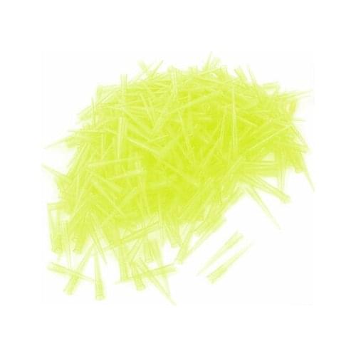 1000 Pcs Plastic Liquid Transfer Pipets Pipette Tips 200ul Clear Yellow