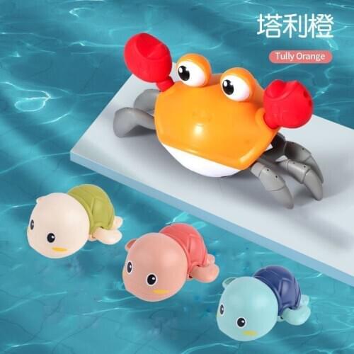 Free Shipping Swimming tortoise / pig / crab toy & Push-type Cute duck toy for your lovely baby