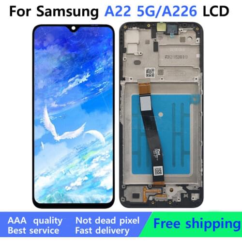 For Samsung Galaxy A22 5G LCD Display Touch Screen Digitizer Assembly Replacement repair parts For Samsung A226 LCD