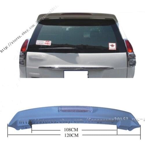 For Toyota Prado Fj120 J120 2003-2009 1pcs With Led Unpainted Wing Spoiler