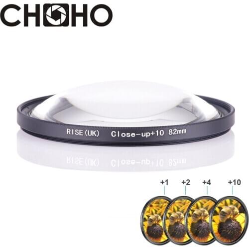 Close Up Filter Macro Lens Filtors 82MM +1 +2 +4 +10 Close-UP magnifying glass for Canon Nikon Sony Camera Lente Accessories