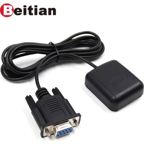 BEITIAN,5.0V RS-232 Level DB9 female connector RS232 GPS receiver,9600bps,NMEA-0183 protocol,4M FLASH,BS-72D