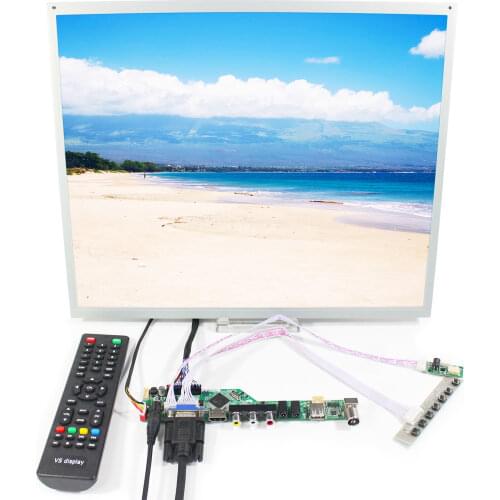 HD MI VGA AV USB RF LCD Driver Board T.V56.03 17inch G170EG01 V1 1280X1024 LCD Screen