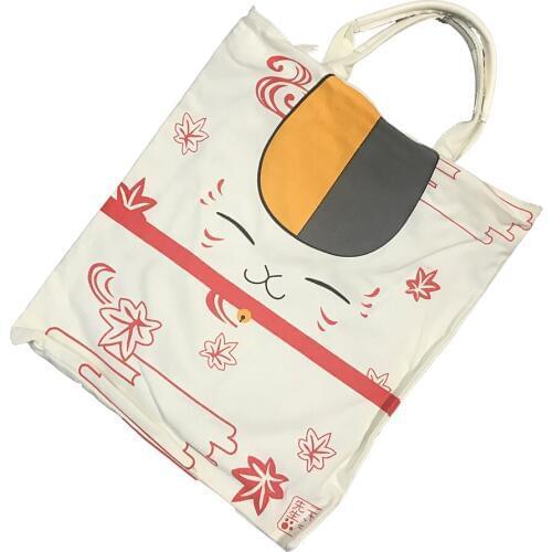 E-Mell Natsume Yuujinchou Madara Cat Canvas Single shoulder bag Handbag Tote Bag