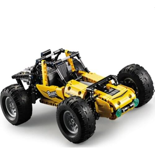 CADA click to take the electric remote control all-terrain vehicle off-road climbing car children assembling building block toys