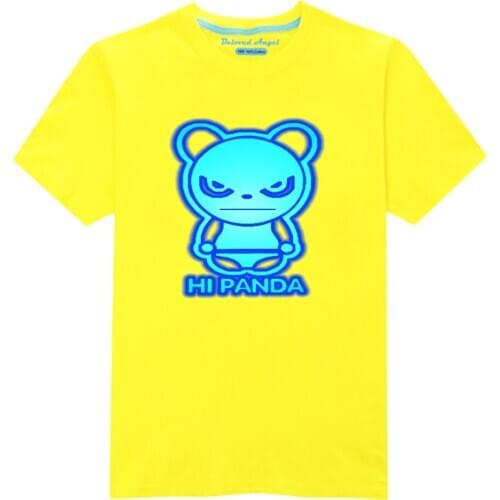 Beloved Angel Summer Luminous T-shirt Fashion Cartoon Girls Tops Baby Clothes Kids Party Short Sleeves Tees Children Clothing