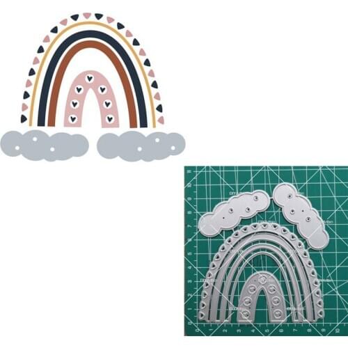 Rainbow Metal Cutting Dies For Scrapbooking Paper Craft Embossing Card Making Dies 2020