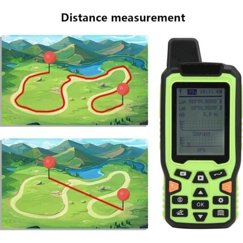 Land Area Meter EM90 Mini Portable High Precision Handheld GPS Land Area Meter Land Survey Measuring Instrument 100-240V