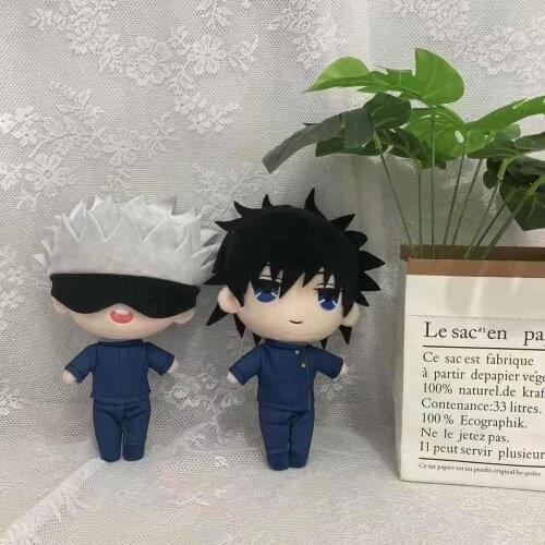 Anime Jujutsu Kaisen Soft Plush Stuffed Doll Pillow Plushie Toy Yuji Itadori Gojou Satoru Fushiguro Megumi Pillow Cute