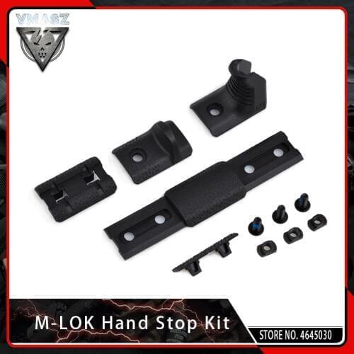 VMASZ 4 PCS/Set Airsoft eM-lok Hand Stop Kit for M LOK Attachment System Handguard Tactical Acessories
