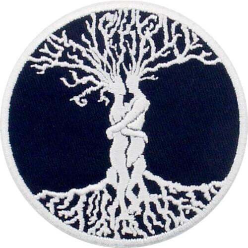 Embird patches Embroidered patch iron on The Tree of Life Celtic Love Forever handmade 3D applique patches for kids patch