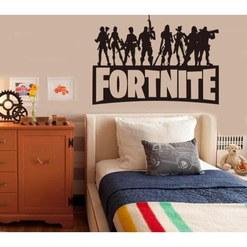 Wall Stickers Fortnites Anime Game Figure Sticker Fortress Night Decals Art Kid Room Posters Boy Door Dormitory Home Decoration