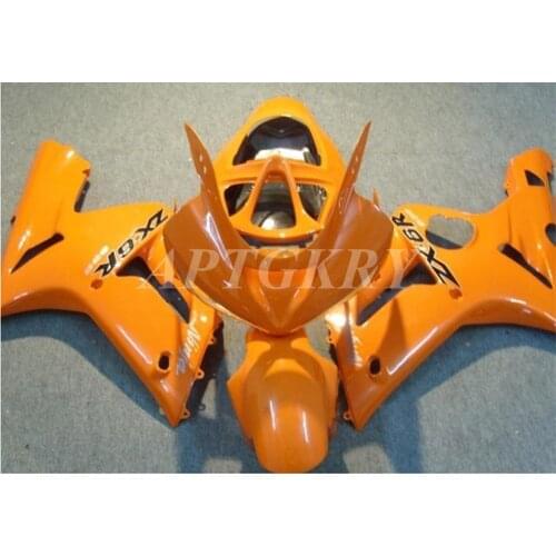 New ABS Plastic Shell Motorcycle Fairing kit Fit For Kawasaki Ninja ZX6R 636 ZX-6R 2003 2004 Bodywork set Custom Yellow