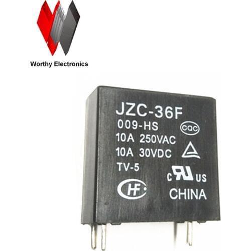 Wholesale 10pcs/lot relay JZC 36F 009 HS JZC-36F-009 JZC-36F-009-HS