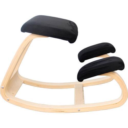Original Ergonomic Kneeling Chair Stool Home Office Furniture Ergonomic Rocking Wooden Kneeling Computer Posture Chair Design