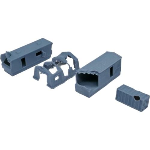 Outland Models Railway Scenery Accessory Broken / Abandoned Shelter Set 1:220 Z Scale