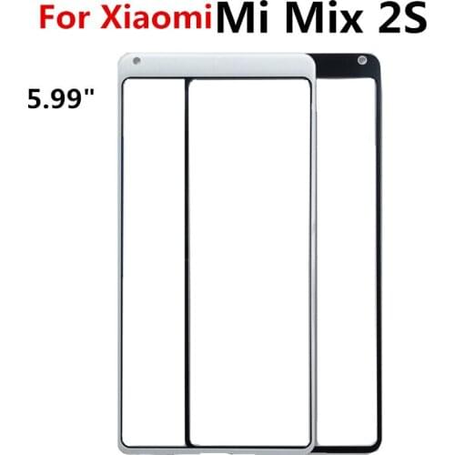 For Xiaomi Mi Mix 2S Front Glass Touch Screen Outer Panel Lens Cover Repair Part for xiaomi mix 2s TouchScreen