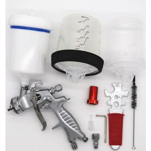 Spray Gun With PPS No-Wash Cup 1.3mm Air Spray Gun Feed Type Adapter Pps Cup Paint Gun Sprayers Spray Painting Gun