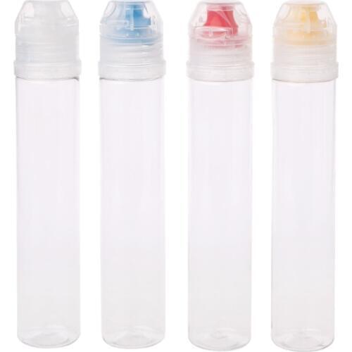 OOTDTY Kitchen Plastic Squeeze Bottle Condiment Dispenser For Salad Sauce Ketchup Honey Gravy Boats Tableware