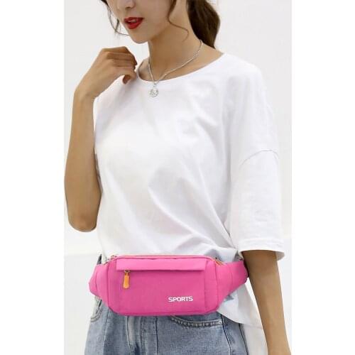 Unisex Casual Waist Bag Waterproof Oxford Sports Casual Fanny Money Belt Pouch Popular Belt Bag Sling Chest Pouch