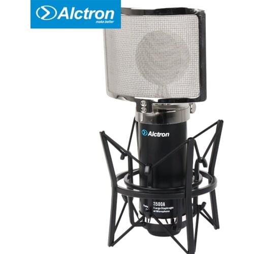 Alctron MC1500A Professional condenser microphone recording microphone for studio with adjustable wind proof hood DHL/EMS