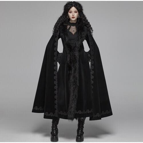 PUNK RAVE Women's Long Raincoats