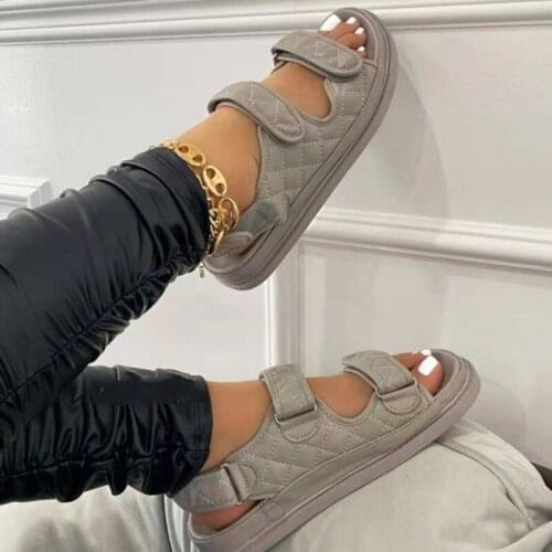 Casual Platform Sandals For Women Shoes 2021 Summer Open Toe Hook And Loop Female Shoes Shallow Fashion Ladies Woman Sandals