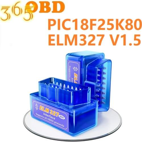 10PCS ELM327 V1.5 With PIC18F25K80 OBD2 Code Reader V1.5 ELM327 Bluetooth Support Almost OBDII Protocols