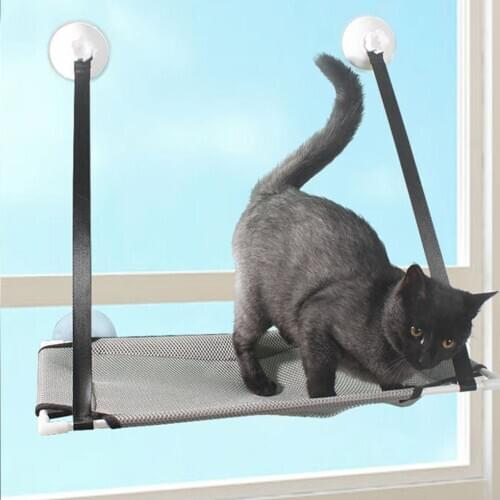 Cat Hammock Window Bed Pet Summer Hammock Bed Home Bed Living Room Suction Cup Wall Hanging Pet Mesh Breathable Hammock Bed