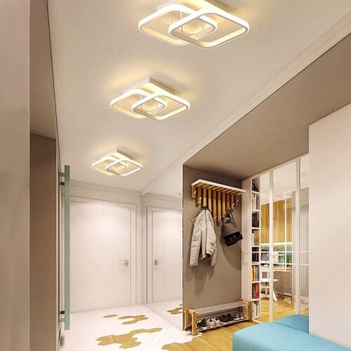 Nordic modern square LED round touch ceiling lamp living room bedroom modeling lamp study room hotel night light