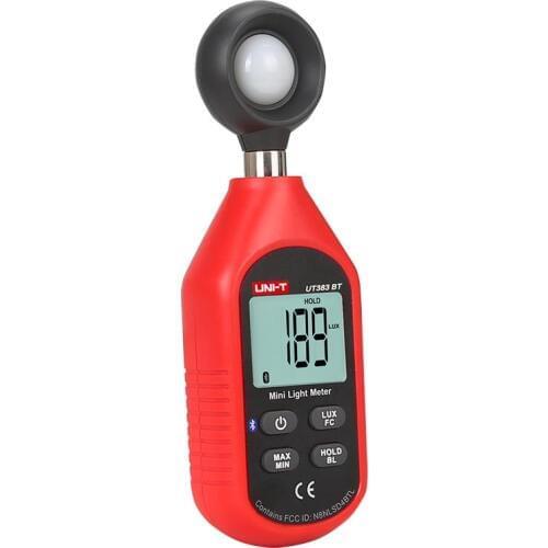 UNI-T UT383BT Light Meter Bluetooth 4.0 for Andriod 4.3 IOS 8.4 UV Meter Sensing High Technology Luxmeter Lux FC Data Storage