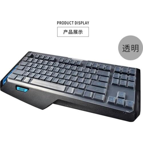 Waterproof dustproof Clear Transparent Keyboard Protector Cover Skin Guard for Logitech G310