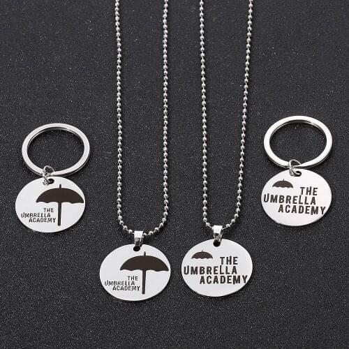 High Quality Stainless Steel Umbrella Academy Necklace Charms Necklace Cosplay Gift
