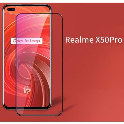 50pcs 9H Tempered Glass Screen Protector For OPPO Realme 8 Pro C11 C20 C21 C25 C25S GT Neo Q3 X9 X7 MAX Full Cover Curved Film