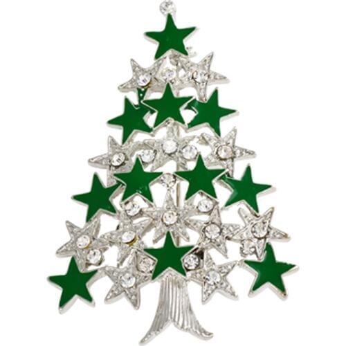 Christmas Tree Green Brooches For Womens Cheap Vintage Christmas Brooch Broches Bouquets Suit Lapel Pins Customer Acrylic Brooch