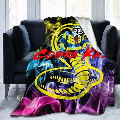 Winter soft blanket yellow cobra cartoon bed sheet leisure warmth blanket office travel body cover on bed and sofa